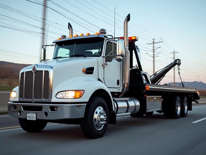 Professional towing service truck